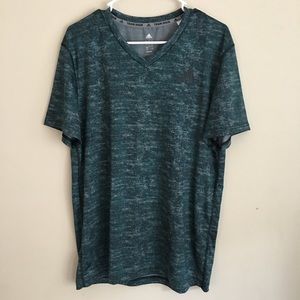 Adidas V neck Athletic Tee
